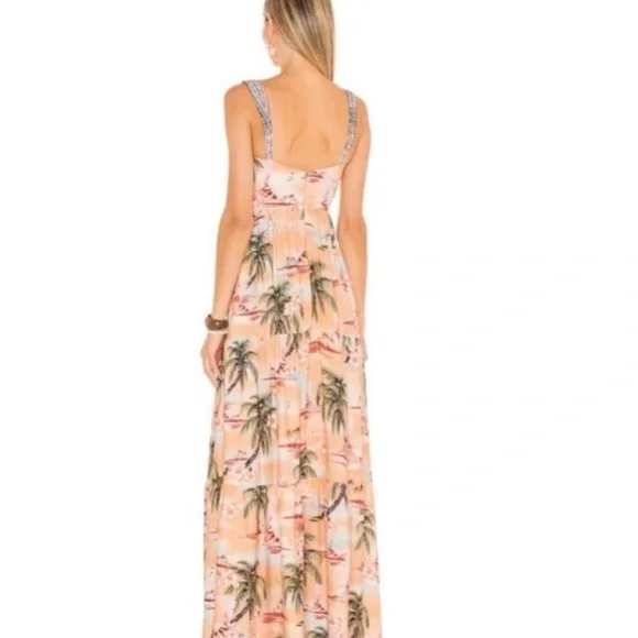 NWT Agua Bendita Dunna Luau Maxi Dress - Picture 6 of 12